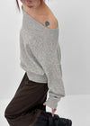 Rodedi Off-shoulder Knit (30% Wool)