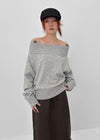 Rodedi Off-shoulder Knit (30% Wool)