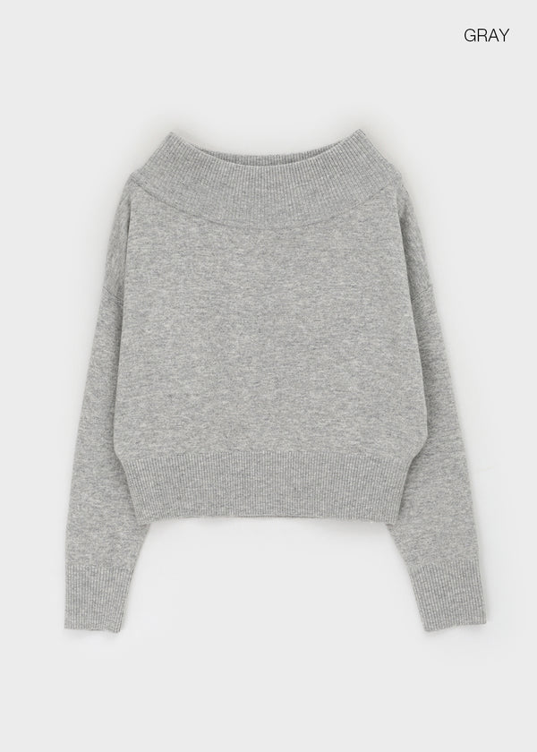 Rodedi Off-shoulder Knit (30% Wool)
