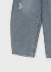 Hitni Studded Damage Balloon Denim Pants
