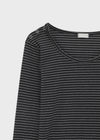 Toto Snap Button Stripe Long Sleeve T-shirt