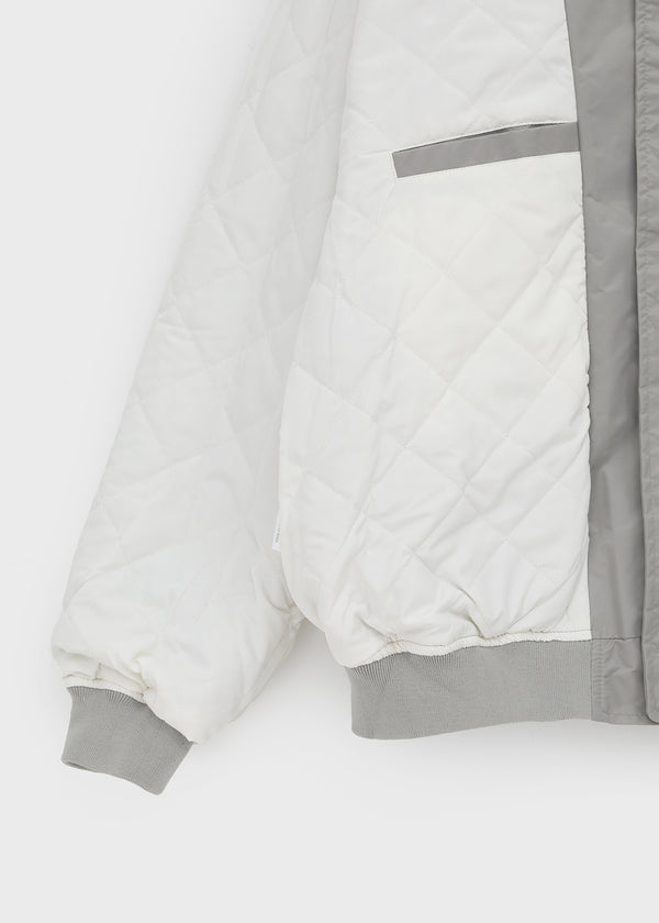 (UNISEX) Vinal Quilted Two-way Flight Jacket