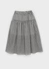 Nerdty Check Flare Long Skirt