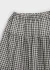 Nerdty Check Flare Long Skirt