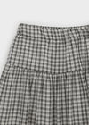 Nerdty Check Flare Long Skirt