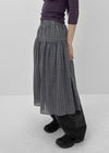 Nerdty Check Flare Long Skirt