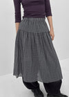 Nerdty Check Flare Long Skirt