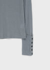 Bernal Sleeve Button Tencel Long Sleeve Tee