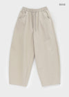 Rolleng Back Button Wide Two-way Banding Pants
