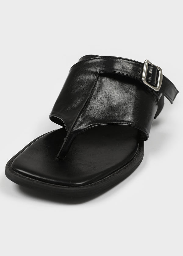 Letoang Leather Buckle Flip flops
