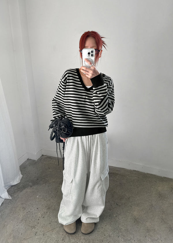 (UNISEX) Rotun Cargo Wide Banding Pants