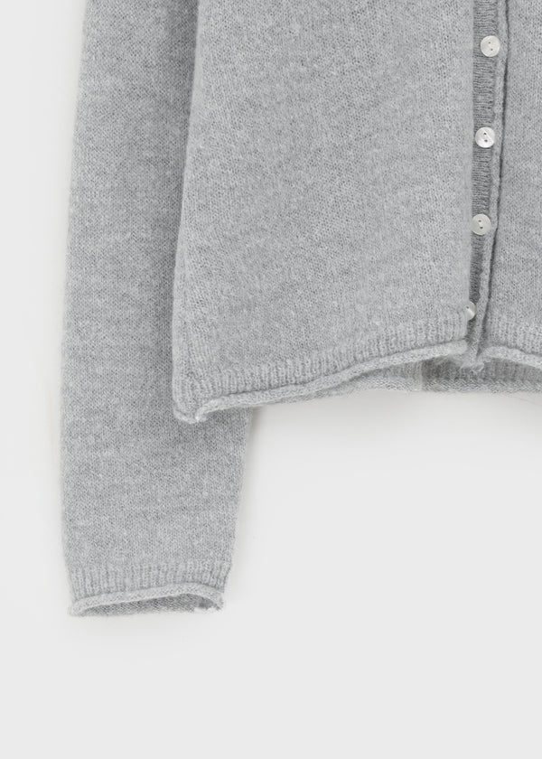 Nittomo Set - V-neck Cardigan, Layered Skirt