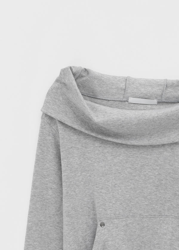 Tiffhu Off-shoulder Hooded Long Sleeve T-shirt