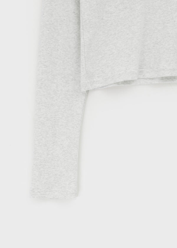 Renemu Square Neck Lace Long Sleeve T-shirt