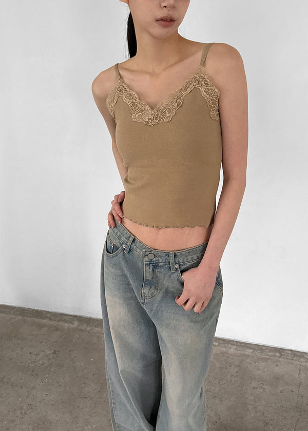 Moffoni Lace Sleeveless (Built-in Cap)