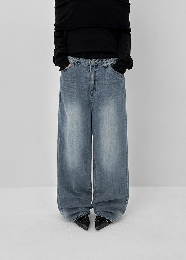 Totom Washed Wide Denim Pants