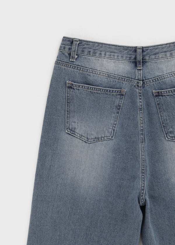 Totom Washed Wide Denim Pants