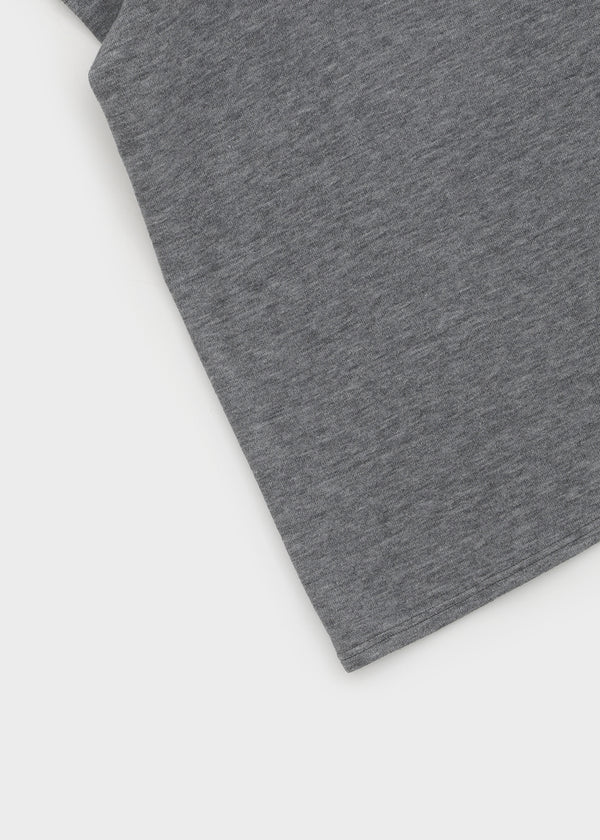 Baroshi Unbal Short Sleeve Long Knit