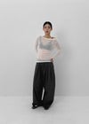 (UNISEX) Pedito Stripe Wide Slacks