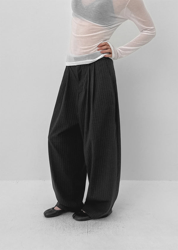 (UNISEX) Pedito Stripe Wide Slacks