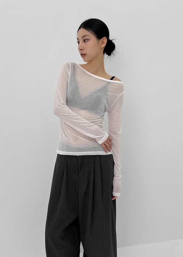 (UNISEX) Pedito Stripe Wide Slacks