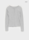 Vanilling Henley Neck Tension Long Sleeve T-shirt