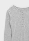 Vanilling Henley Neck Tension Long Sleeve T-shirt