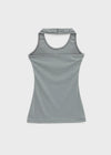 Tuan Stripe Long Halter Neck Sleeveless