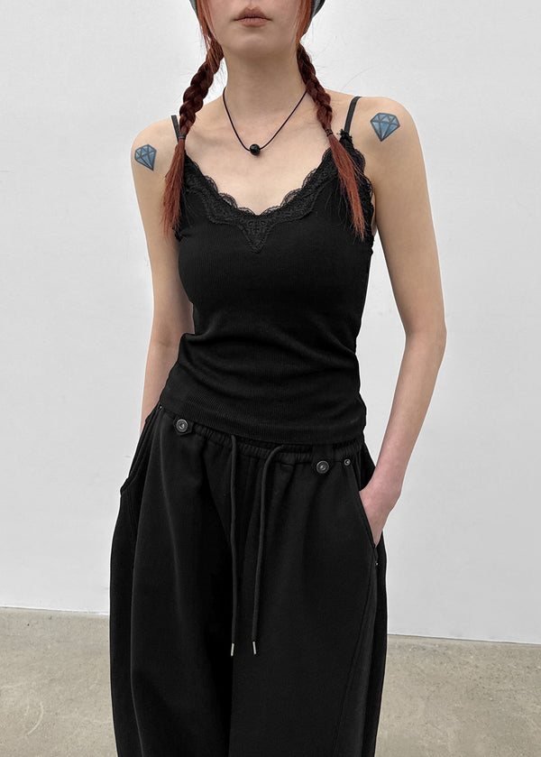 Lopopo Race Ribbed Sleeveless (Built-in Cap)