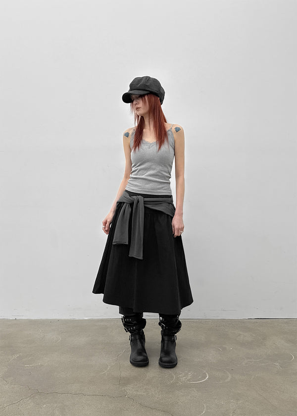 Lopopo Race Ribbed Sleeveless (Built-in Cap)