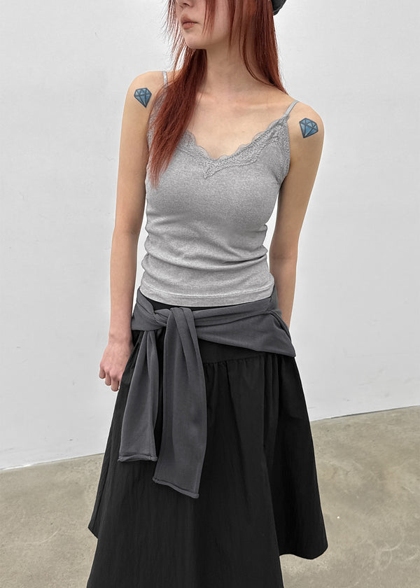 Lopopo Race Ribbed Sleeveless (Built-in Cap)