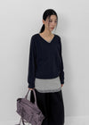 Ronnon Layered Lace Long Sleeveless