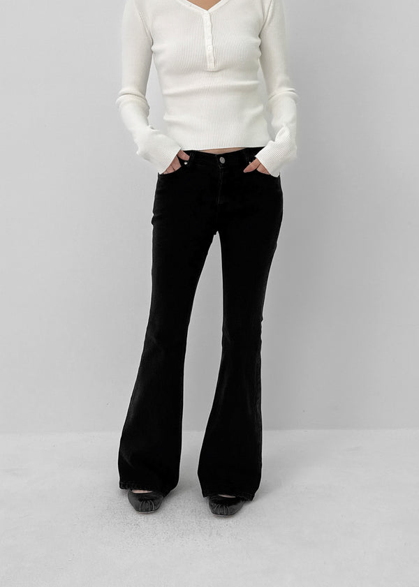 Leptin Studded Bootcut Denim Pants