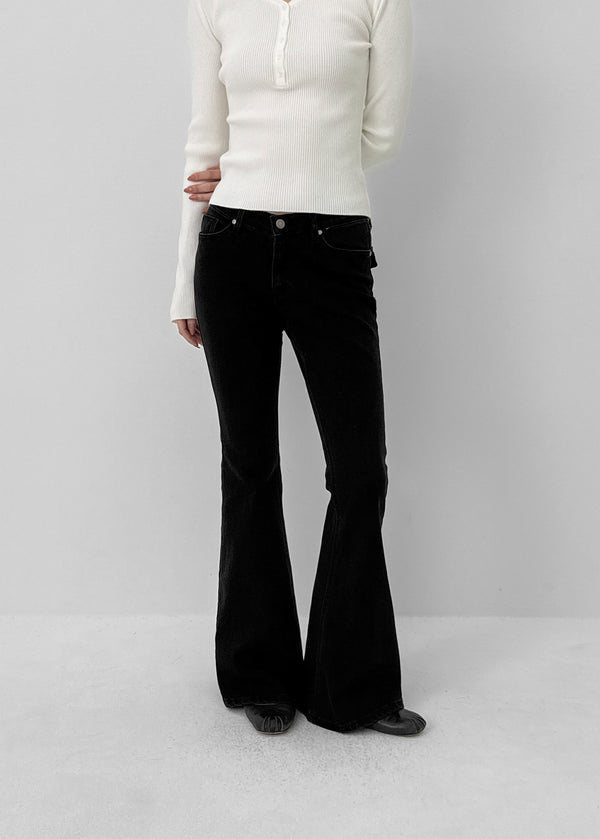 Leptin Studded Bootcut Denim Pants