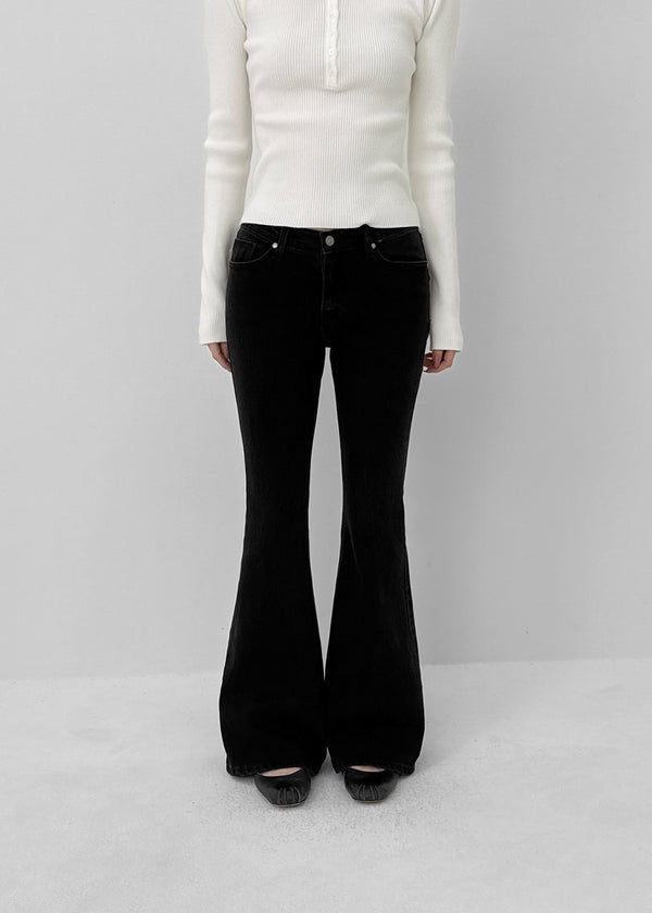 Leptin Studded Bootcut Denim Pants