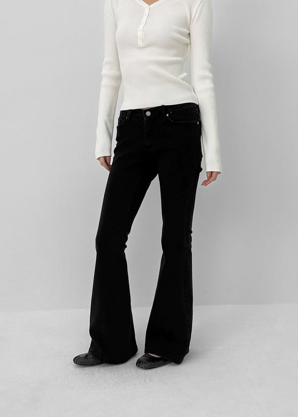 Leptin Studded Bootcut Denim Pants