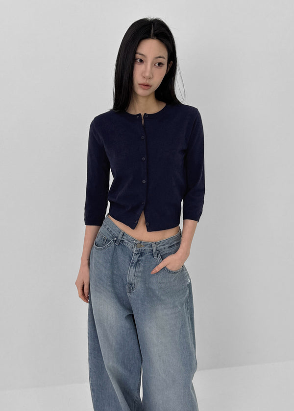 Polvo Washed Wide Balloon Denim Pants