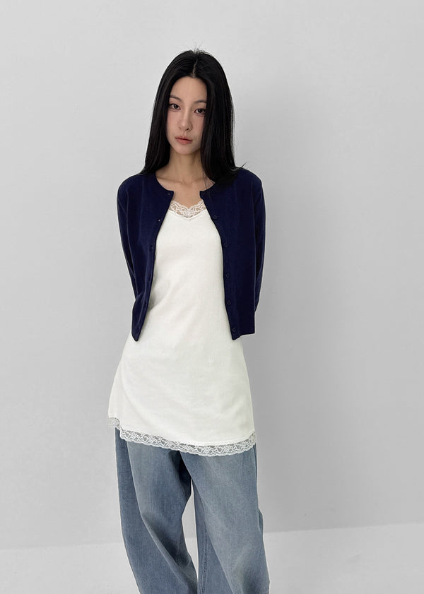 Ronnon Layered Lace Long Sleeveless