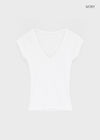 Yenrona V-neck Short-sleeved T-shirt