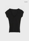 Yenrona V-neck Short-sleeved T-shirt