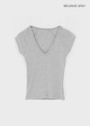 Yenrona V-neck Short-sleeved T-shirt