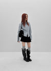 Robien Leather Buckle Long Leather Boots