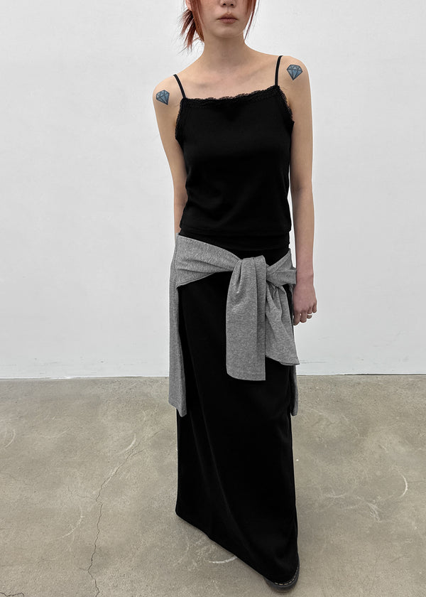 Lace-Trimmed Sleeveless Top