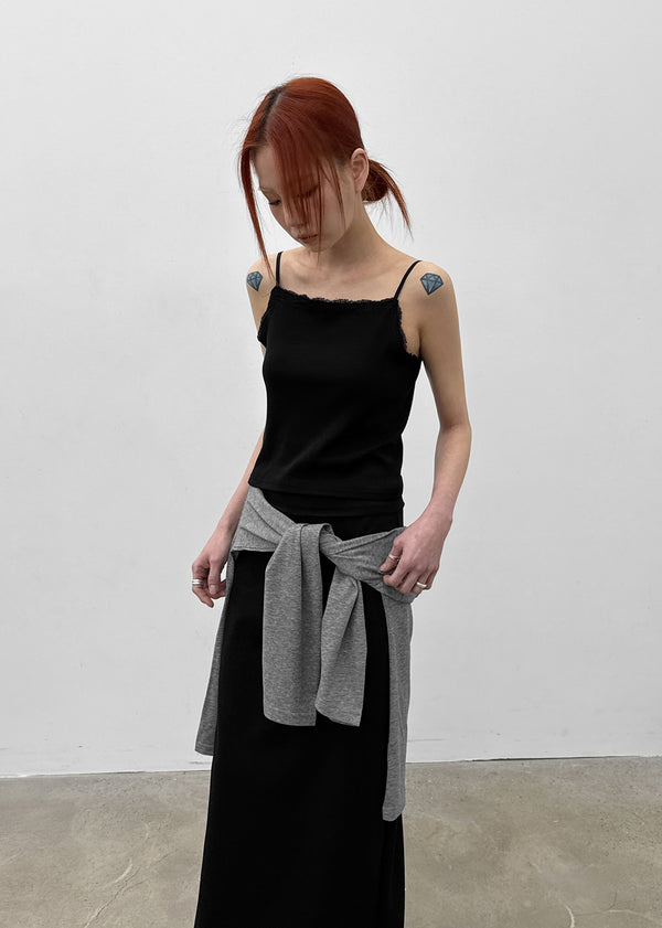 Lace-Trimmed Sleeveless Top