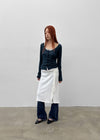 Teniro Washed Bootcut Denim Pants