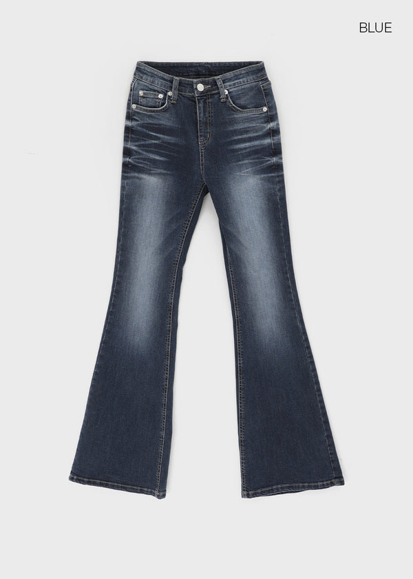 Teniro Washed Bootcut Denim Pants