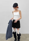 Lace-Trimmed Sleeveless Top