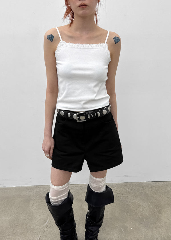 Lace-Trimmed Sleeveless Top
