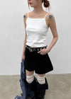 Lace-Trimmed Sleeveless Top