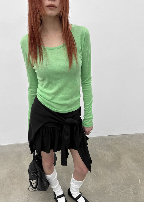 Latof Tencel Basic Long Sleeve T-Shirt